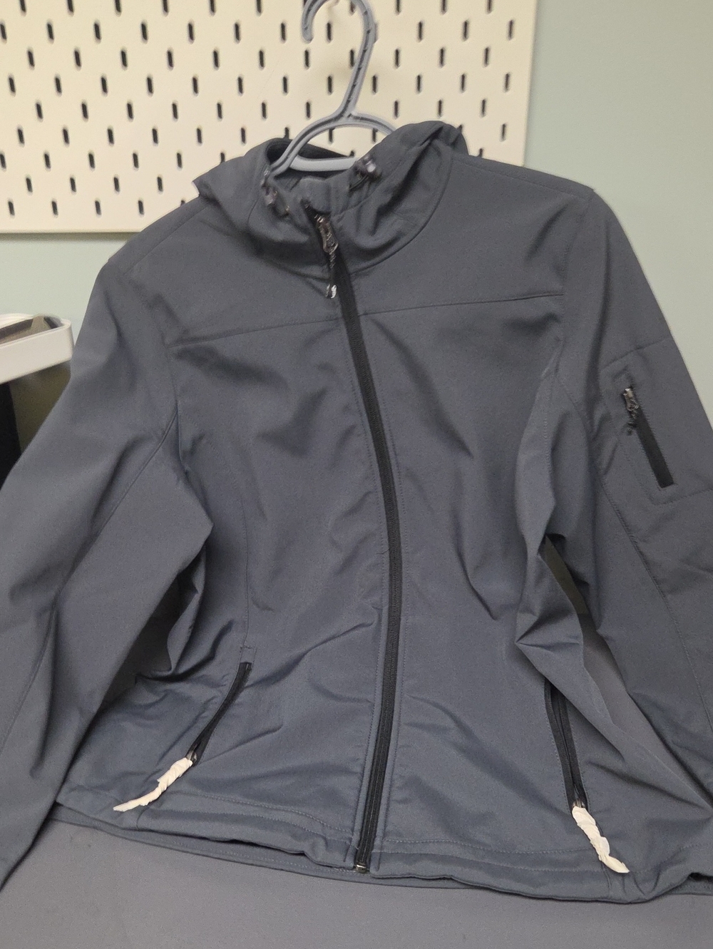 Women's Hooded Utility Softshell Jacket - Charcoal